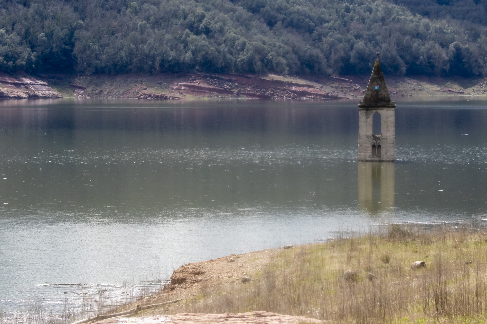El pantà de Sau, ahir (fotografia: Albert Salamé).