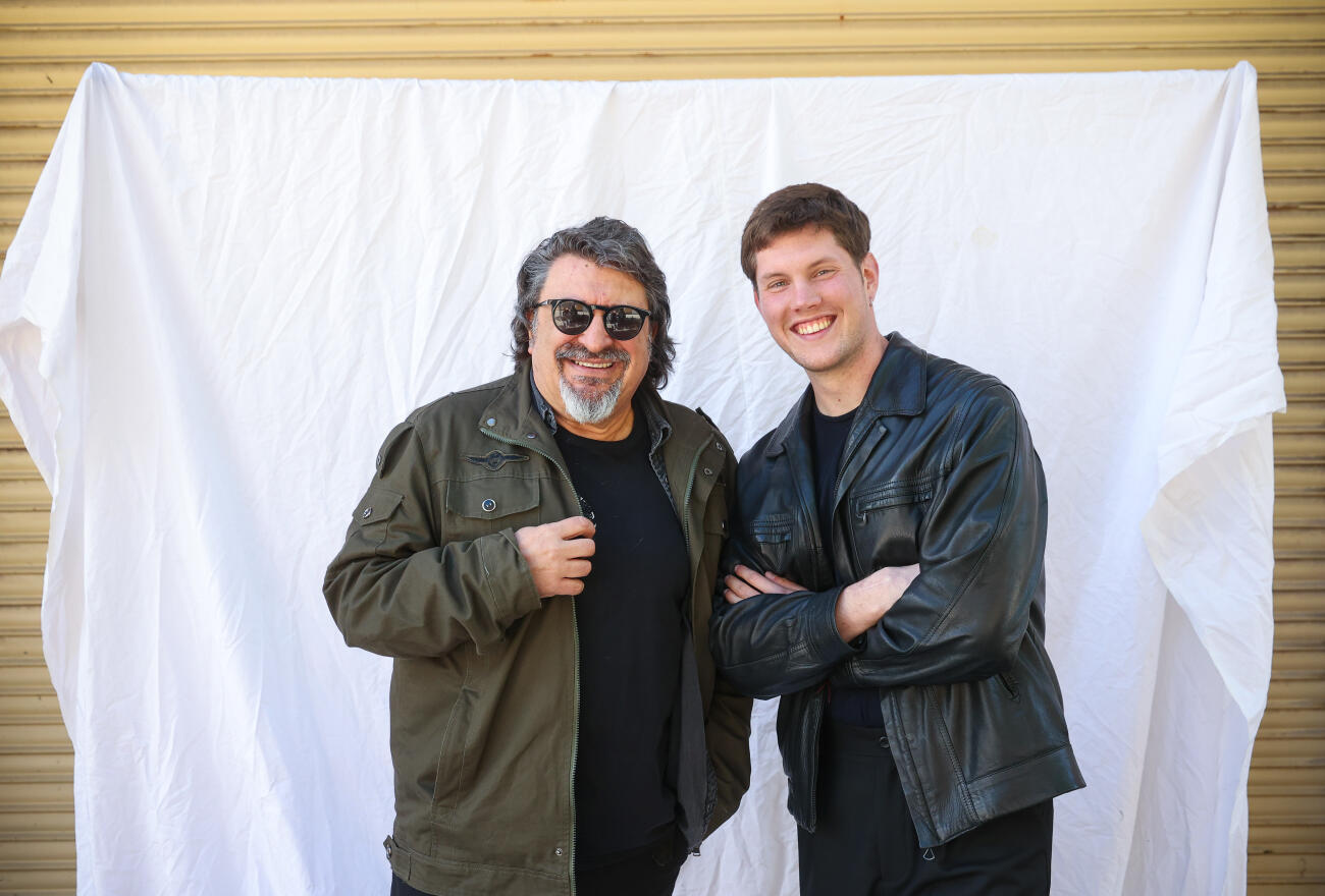 Fredrik Strand i Pep Sala (fotografia: cedida a l'ACN per Martí E. Berenguer).