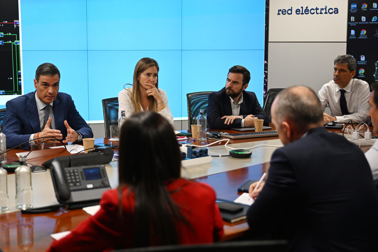 Sánchez i Aagesen, reunits amb Red Eléctrica (fotografia: Borja de la Bellacasa).