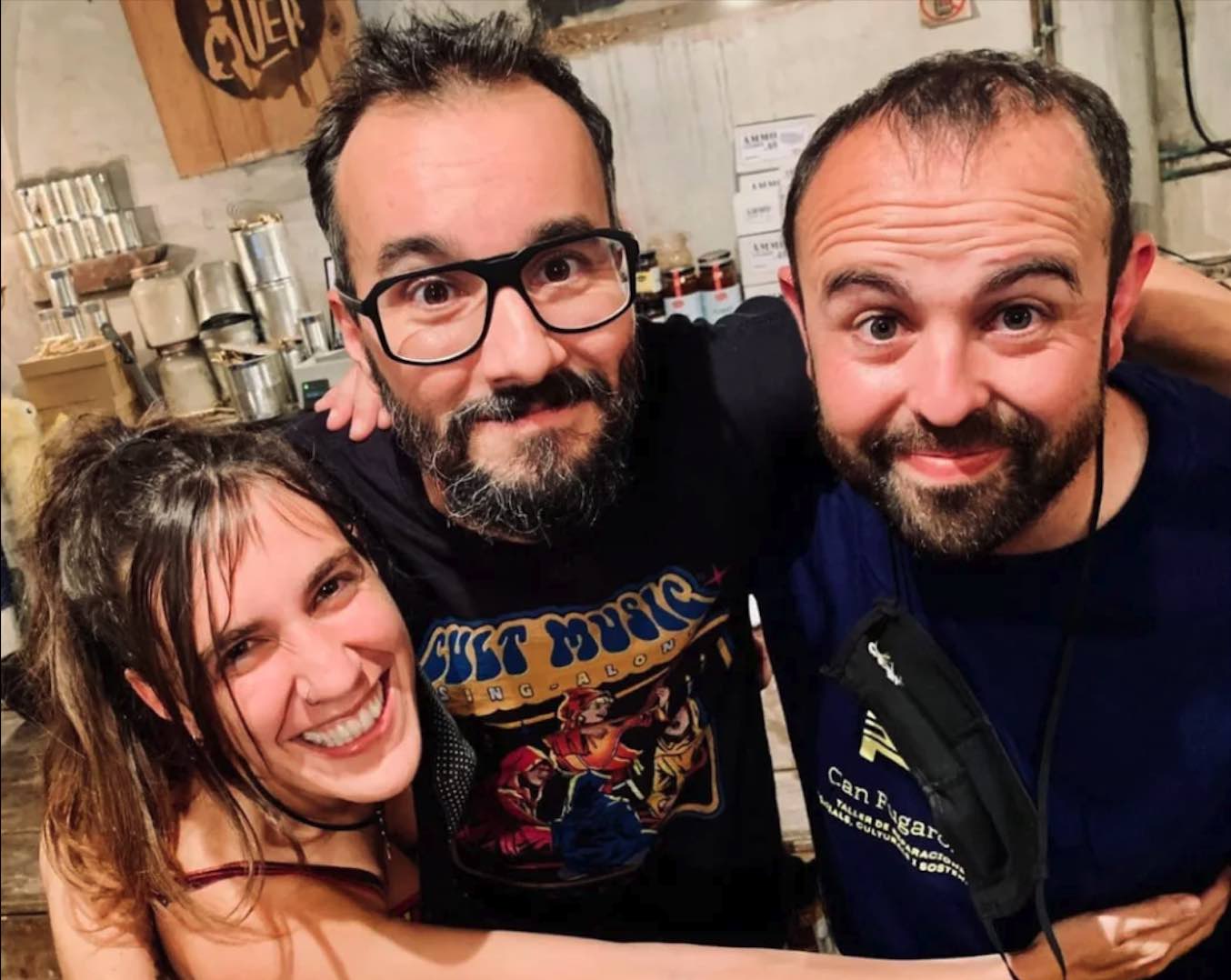 Els membres del programa 'El búnquer'. Instagram: Neus Rossell.