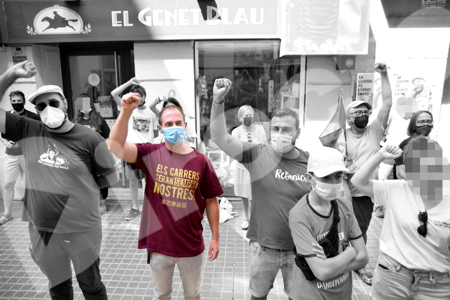 Una imatge del policia espanyol infiltrat a Lleida (La Directa)