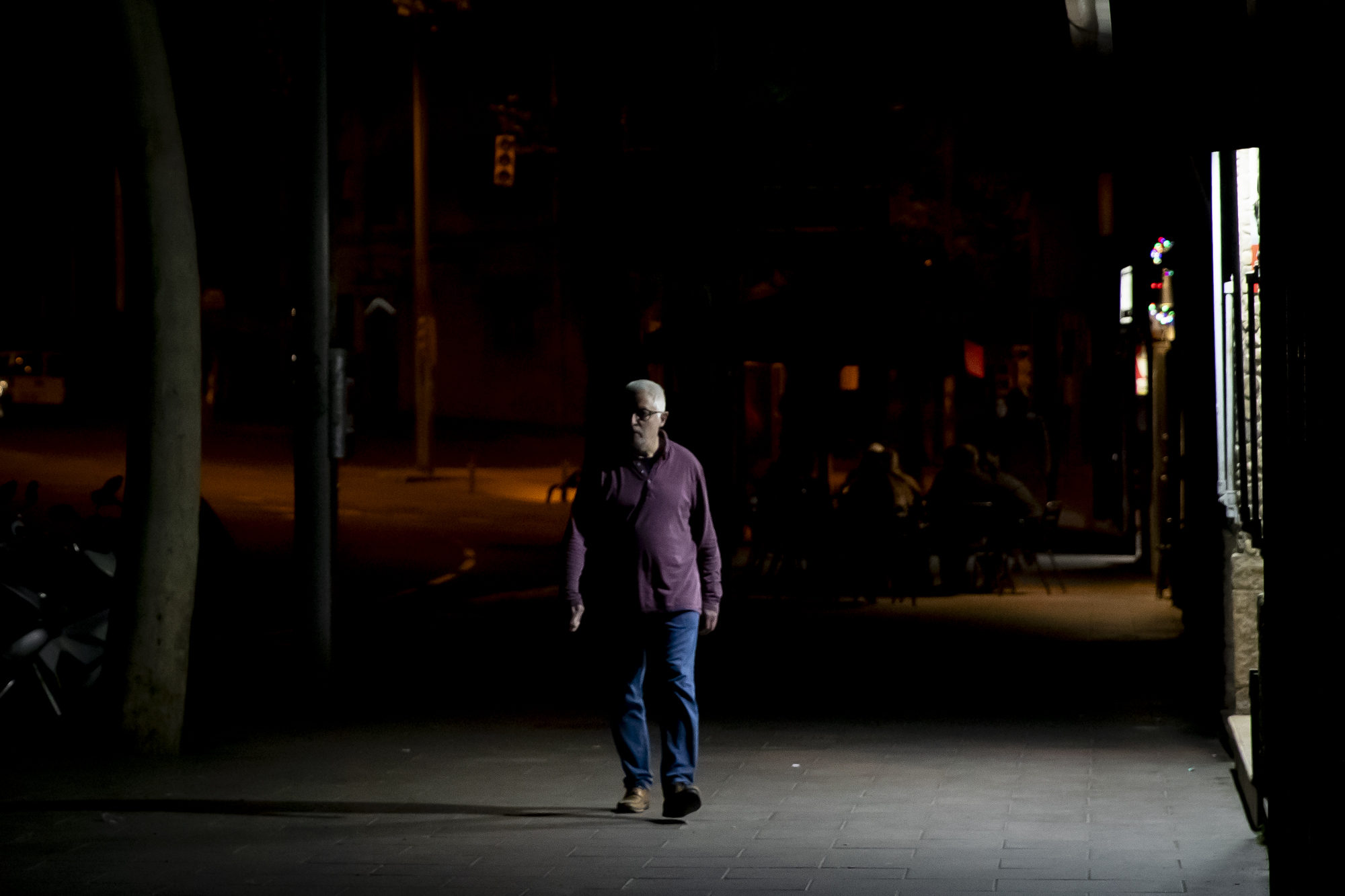 Imatge de la gran apagada del dilluns (fotografia: Albert Salamé).