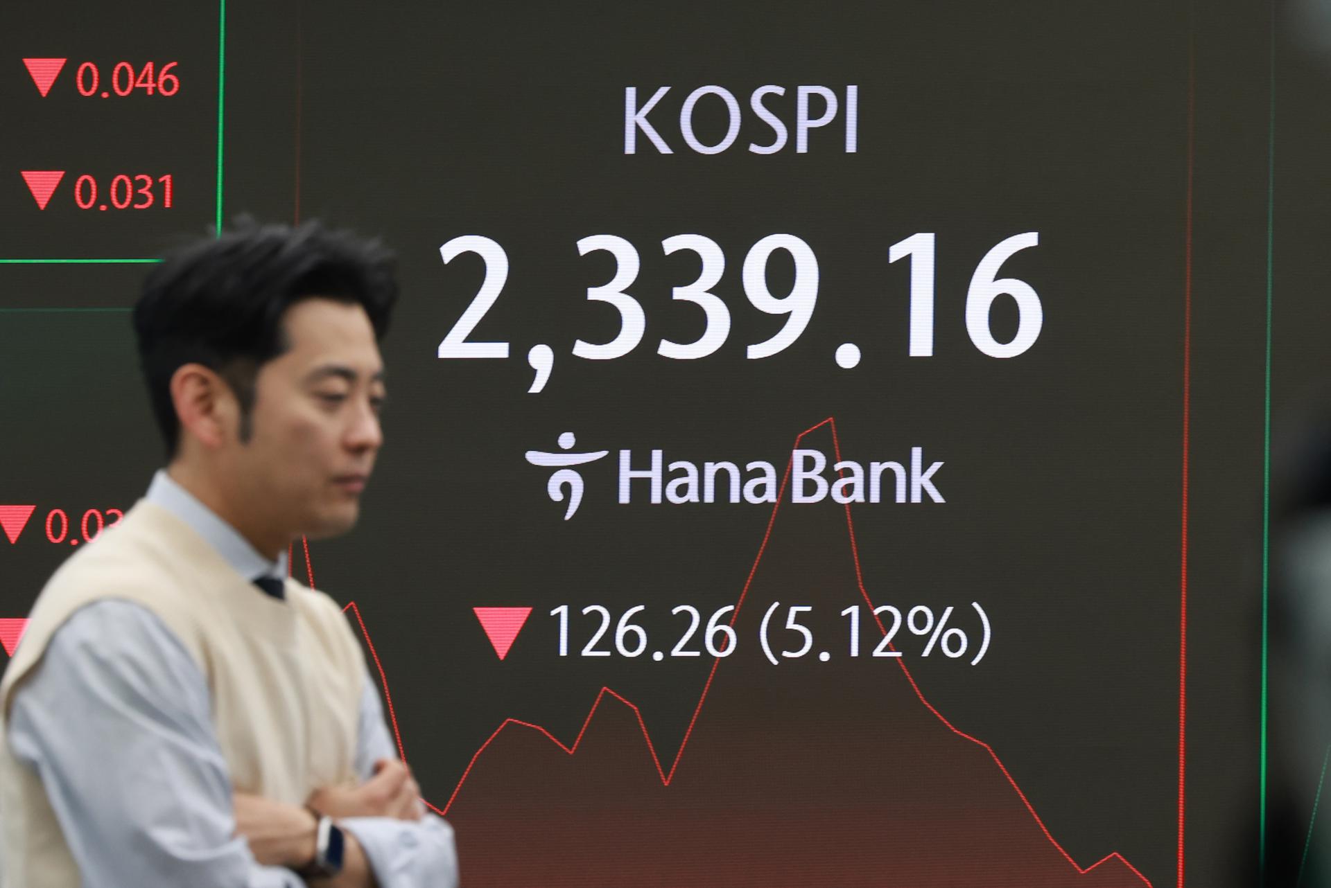 La borsa a Corea del Sud, aquest matí.