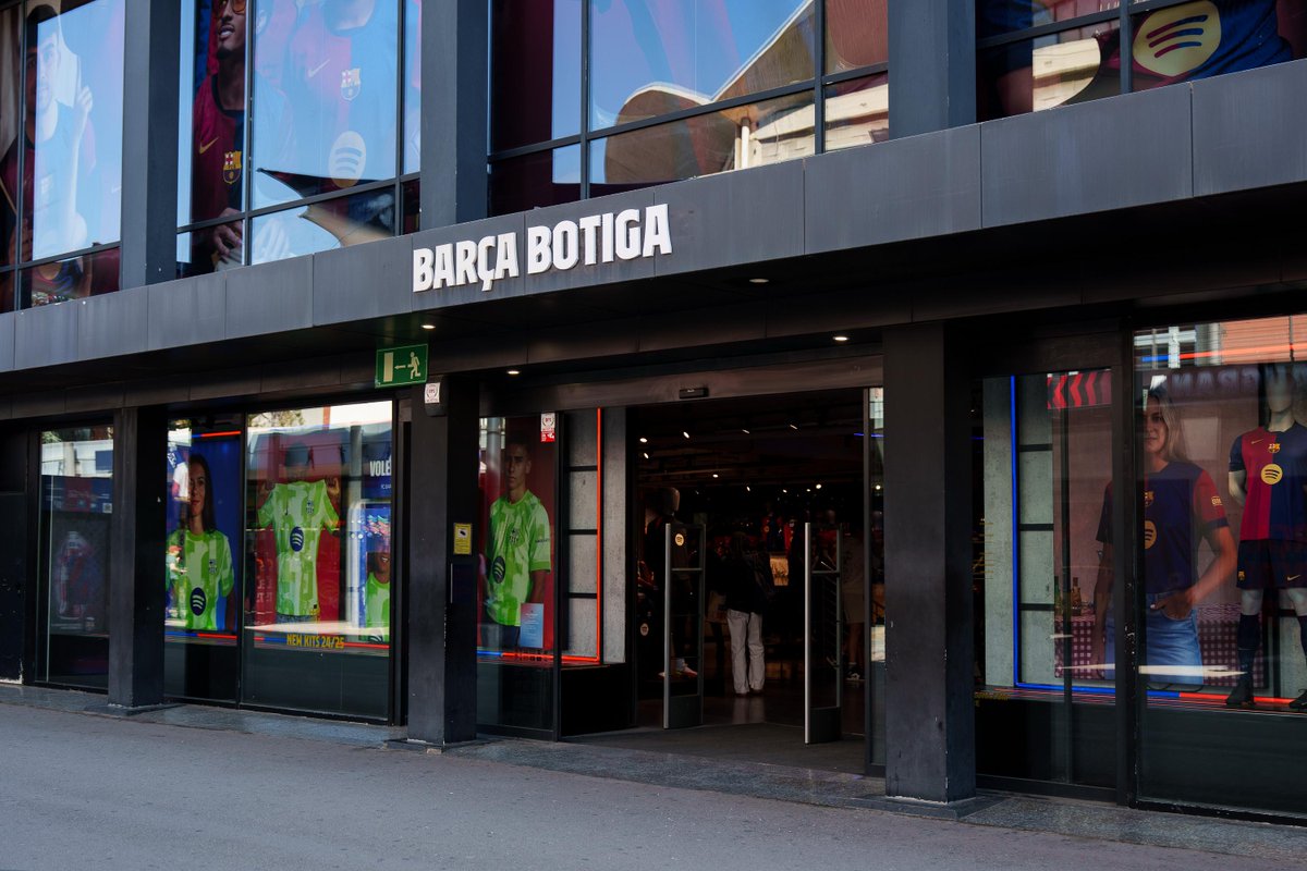 Una de les botigues del FC Barcelona amb el nom canviat (fotografia: Barça).