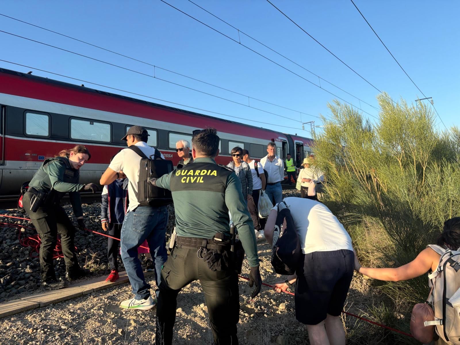 Un moment del rescat dels passatgers (fotografia: María José Vicente Poy).