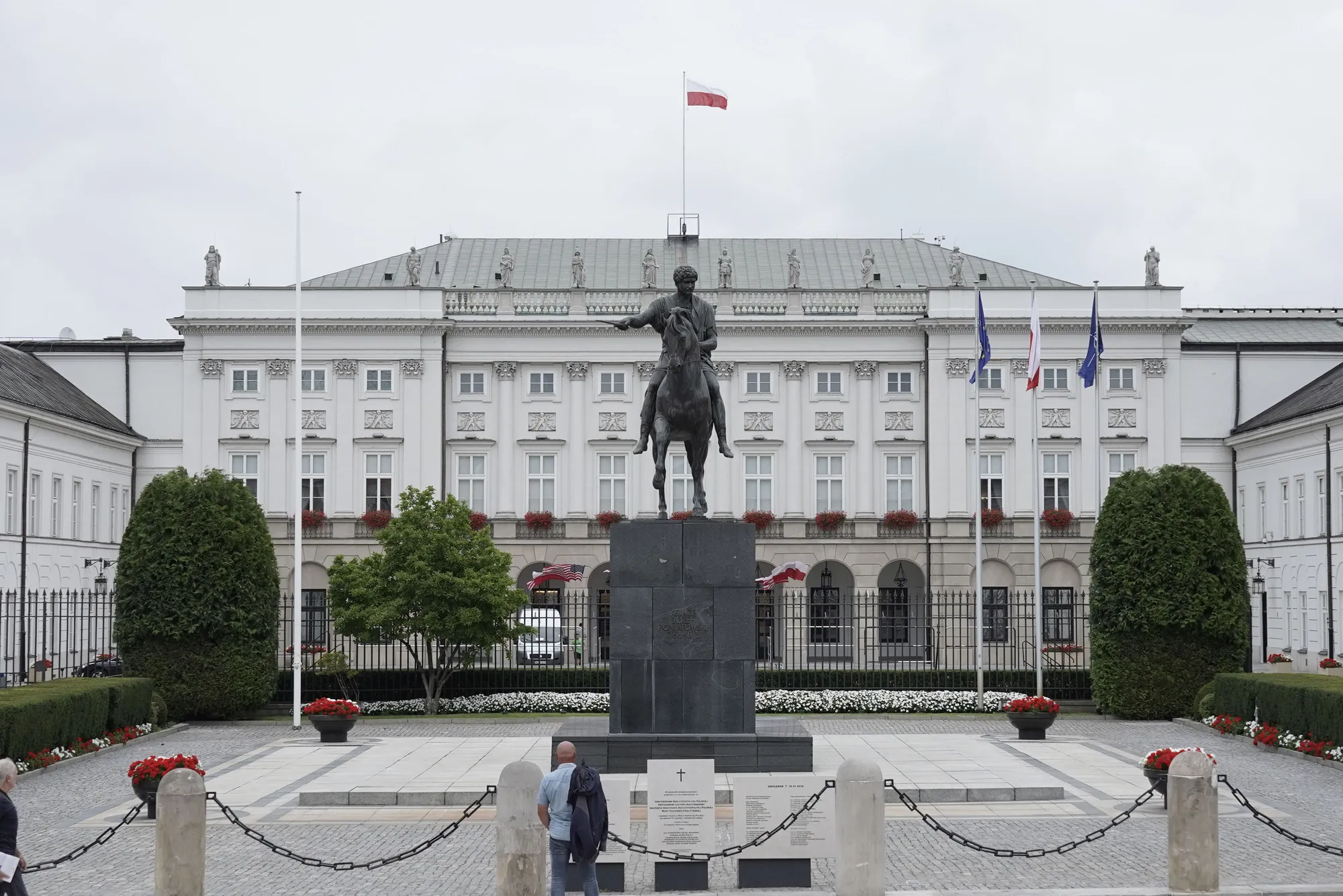 Vista del palau presidencial de Polònia a Varsòvia, la capital (fotografia: Bloomberg).