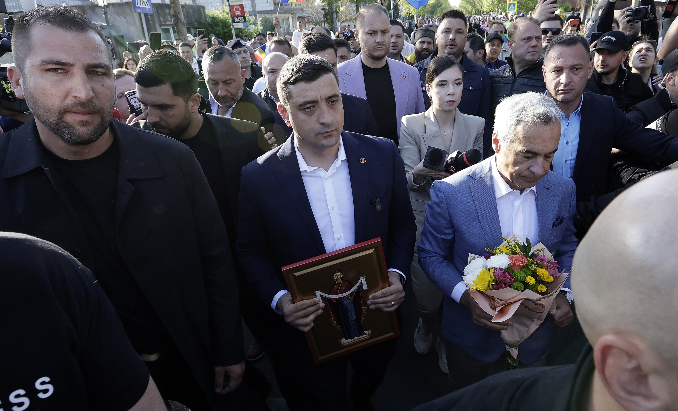 El candidat d'extrema dreta, George Simion (fotografia: EFE/EPA/ROBERT GHEMENT).