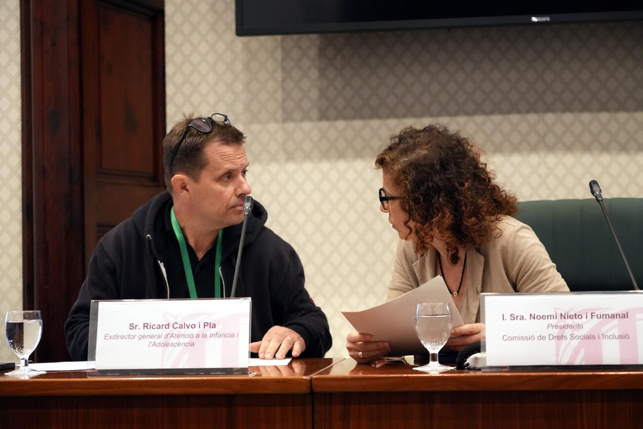 Ricard Calvo, en un moment de la comissió (fotografia: ACN / Nazaret Romero).