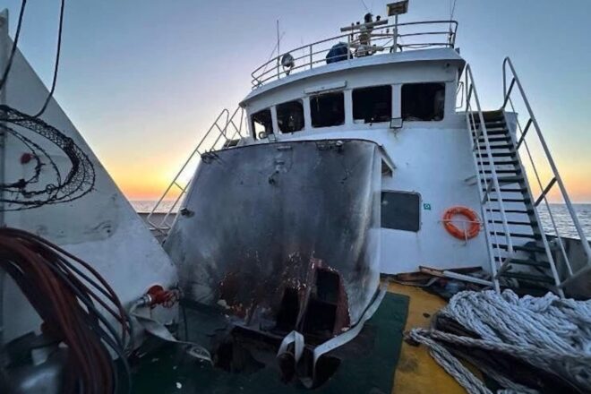 Atac amb drons al vaixell de la Flotilla per la Llibertat, amb gent a bord
