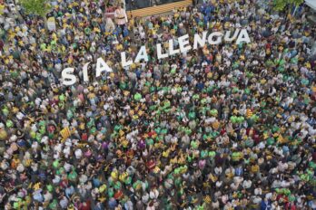 Diada per la llengua celebrada a Mallorca el passat mes de maig (fotografia: OCB)