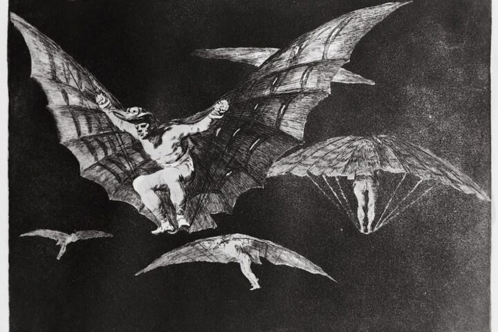 Goya, ‘Modo de volar’, ‘Disparate’ n. 17.