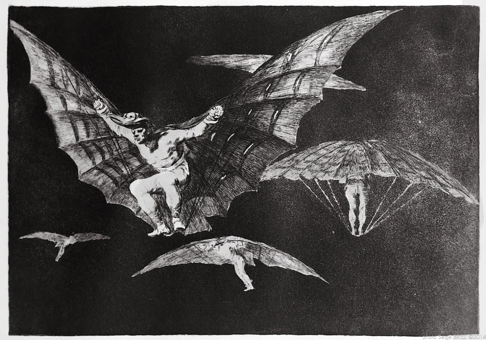 Goya, ‘Modo de volar’, ‘Disparate’ n. 17.
