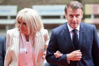 Brigitte Macron i Emmanuel Macron, dimarts durant la seua visita al Vietnam (fotografia: Luong Thai Linh).