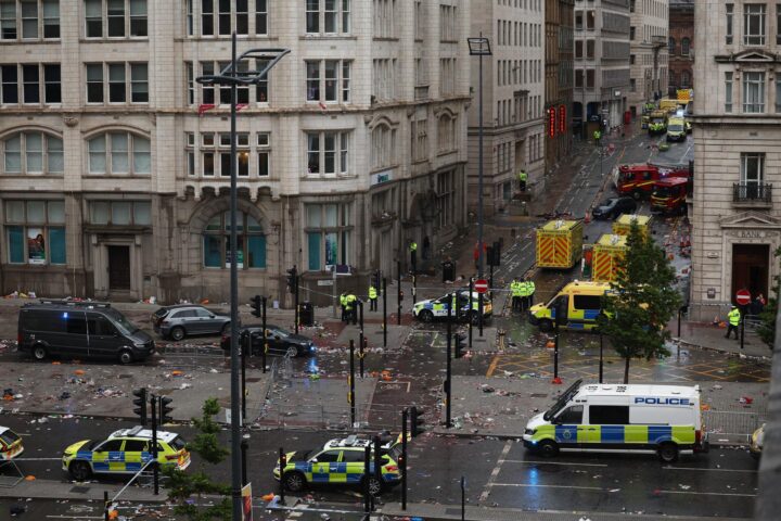 El lloc on ha passat l'atropellament. (Fotografia d'Adam Vaughan)