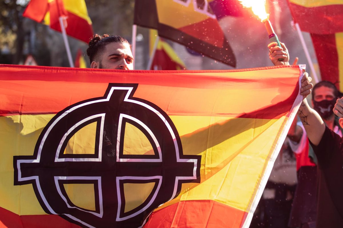 Imatge d'arxiu d'una protesta neonazi