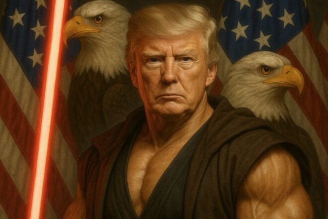 La Casa Blanca presenta Trump disfressat de jedi, enmig de la polèmica per la foto disfressat de papa