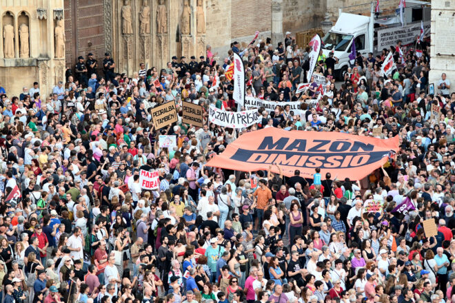 Convoquen la vuitena manifestació per a demanar la dimissió de Mazón per la gestió de la gota freda