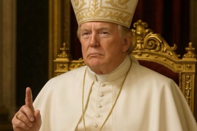 Trump publica una imatge polèmica d’ell vestit de papa