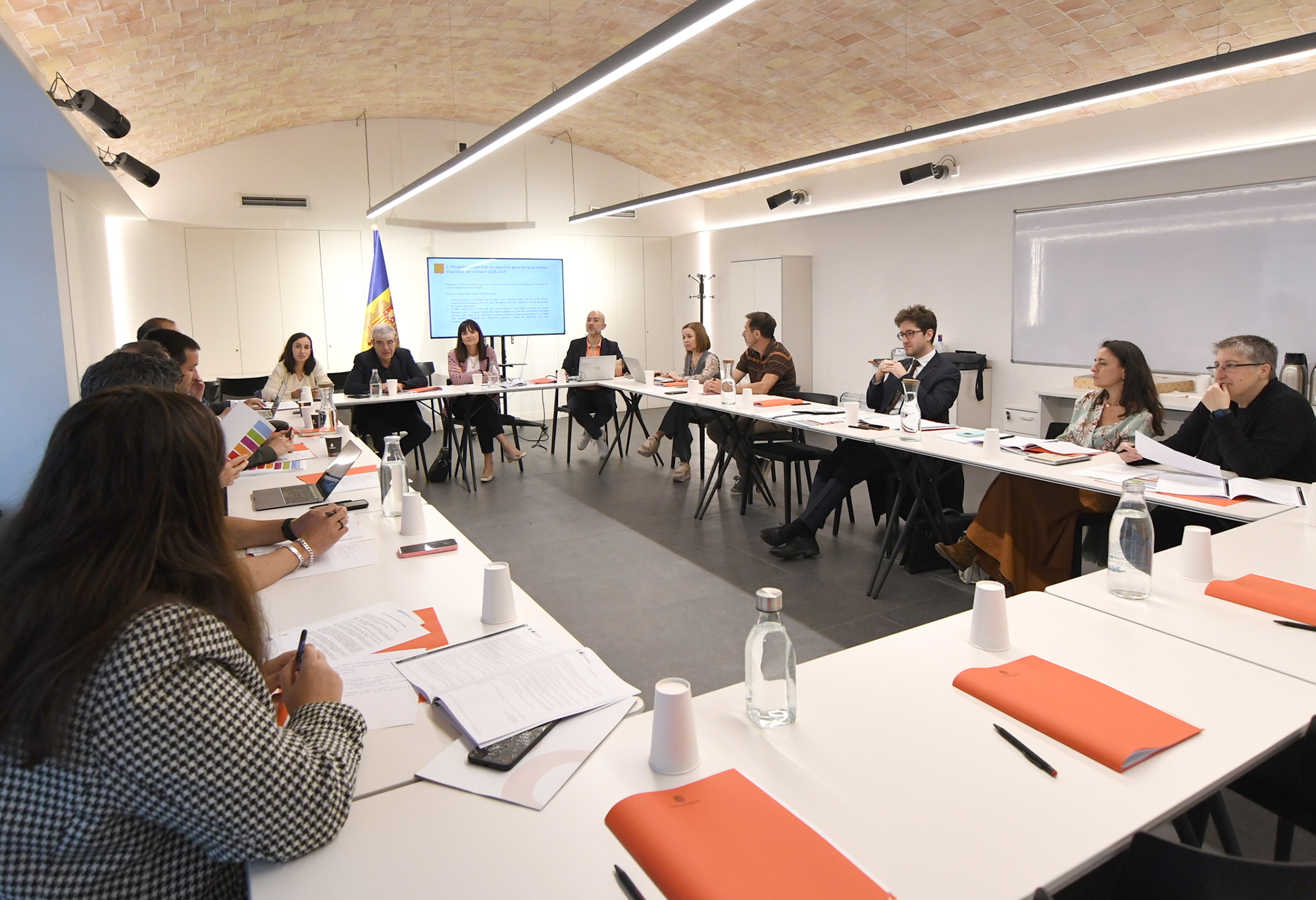 Un moment de la reunió d'avui (fotografia: SFGA / JAViladot).