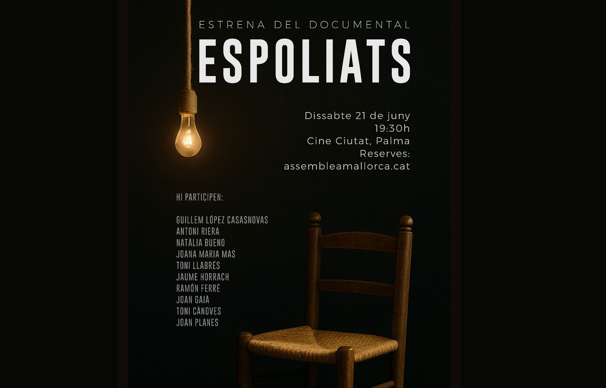 ‘Espoliats’, el documentari de l’ASM sobre l’espoliació de 6.226 milions d’euros de l’estat espanyol a les Illes