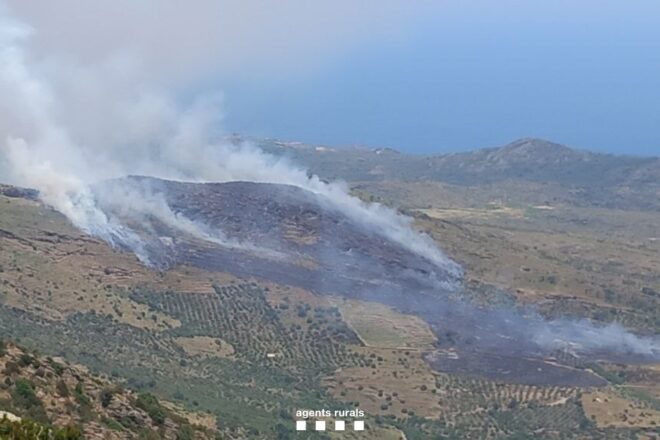 Extingit l’incendi forestal de Cadaqués