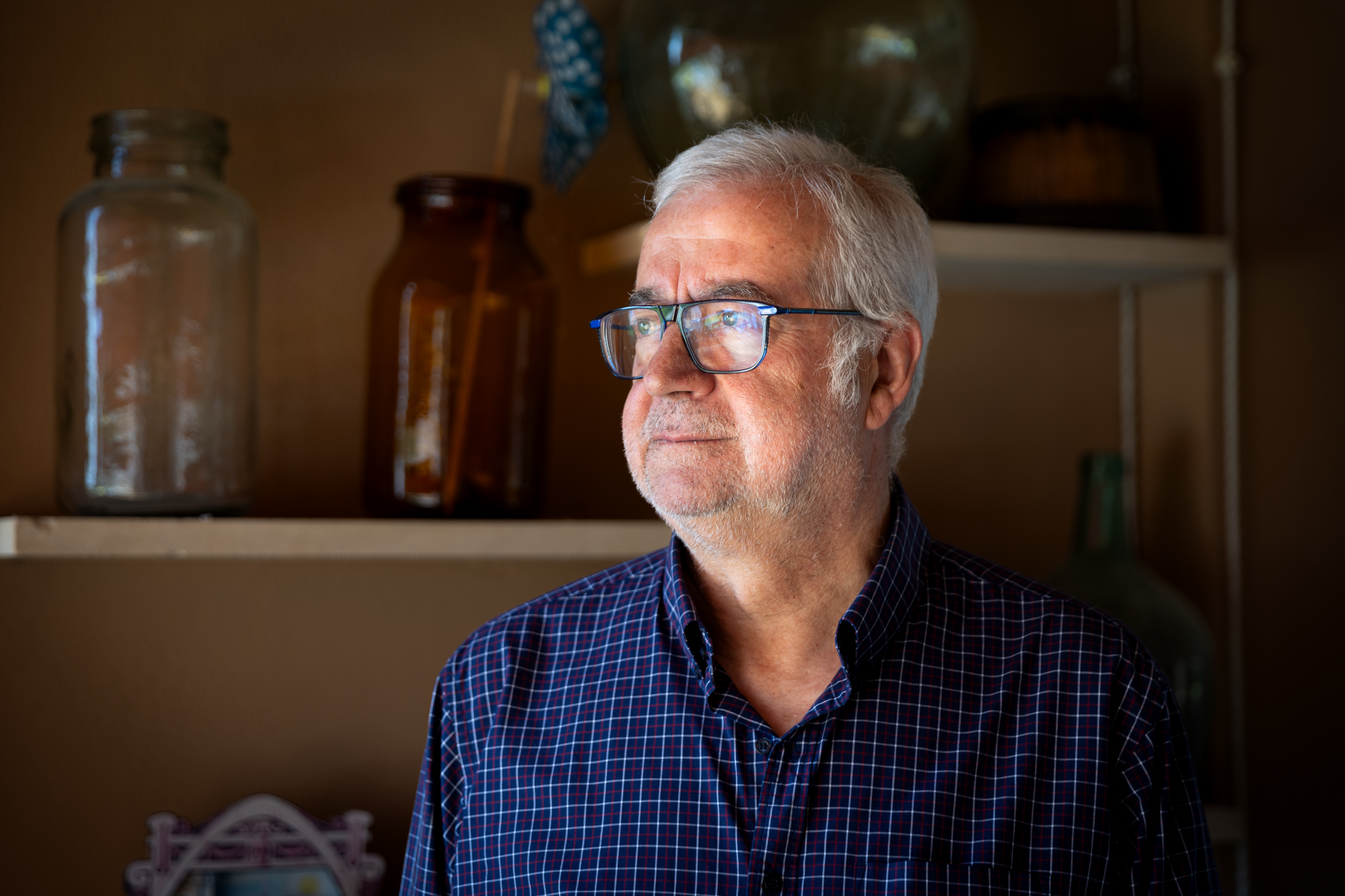 Damia Pons, retratat a ca seva (fotografia: Martí Gelabert).