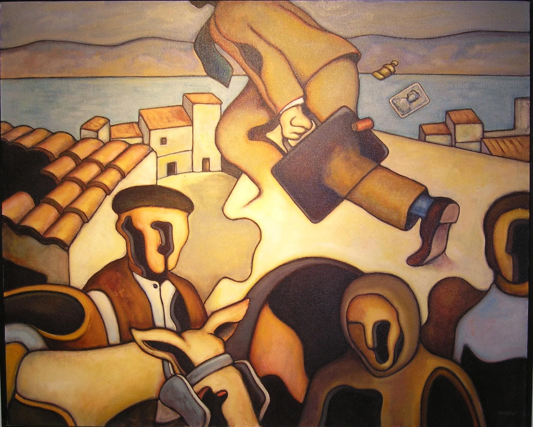 Una de les pintures de l’escriptor.