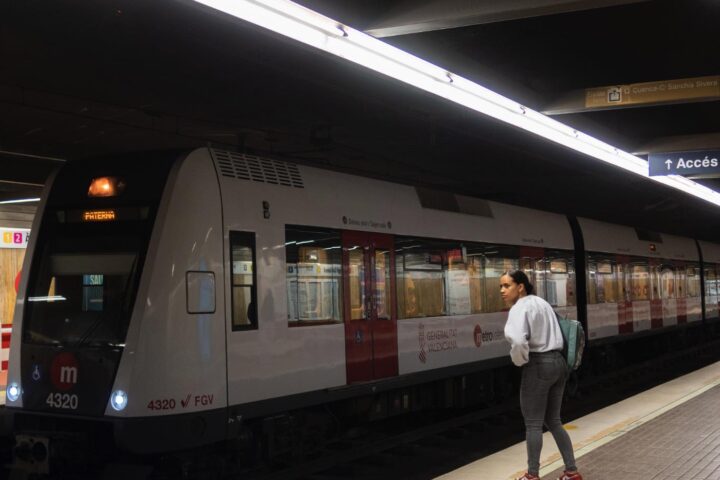 Una fotografia d'arxiu del metro de València