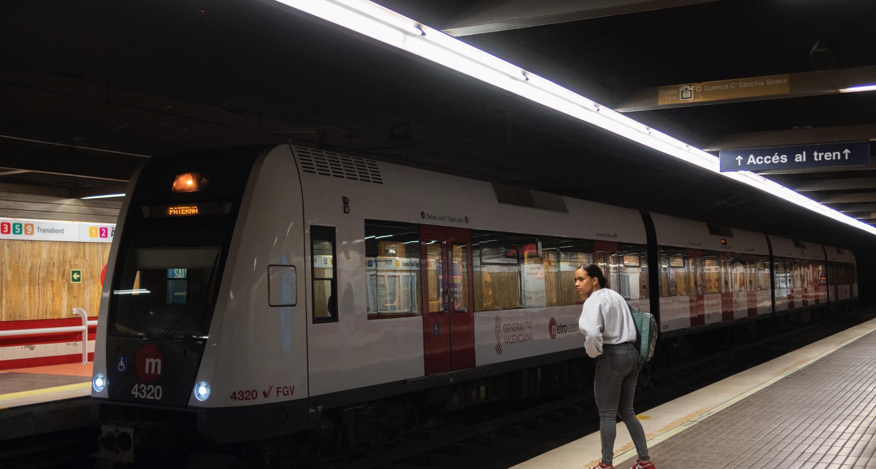 Una fotografia d'arxiu del metro de València