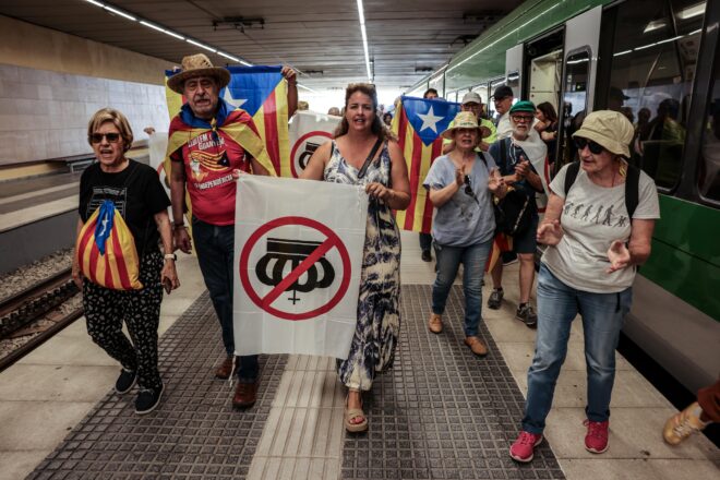 L’independentisme es torna a mobilitzar contra la presència de la monarquia espanyola