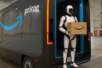 Amazon prova robots humanoides per substituir treballadors humans en el repartiment de mercaderia.
