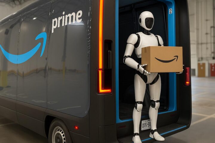 Amazon prova robots humanoides per substituir treballadors humans en el repartiment de mercaderia.