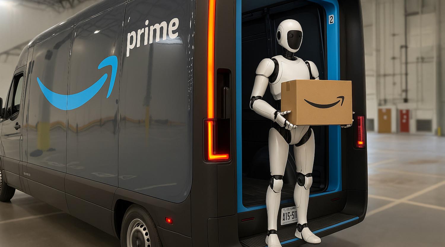 Amazon prova robots humanoides per substituir treballadors humans en el repartiment de mercaderia.