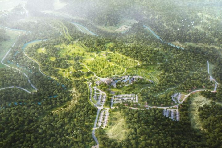 Simulació de l'àrea general del cementiri (fotografia: Projecte MDGP).