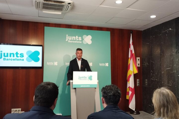 Jordi Martí, en un moment de la conferència de premsa (fotografia: Europa Press).