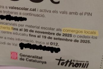 L'error ortogràfic del val escolar (fotografia: @polpitart).