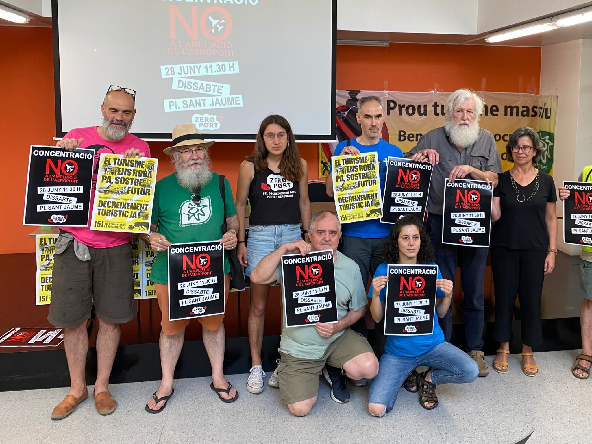 Un moment de la conferència de premsa de Zeroport (fotografia: Pol Baraza).x