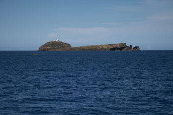 Vista general de l'illa Grossa, una de les quatre que formen les illes Columbretes.