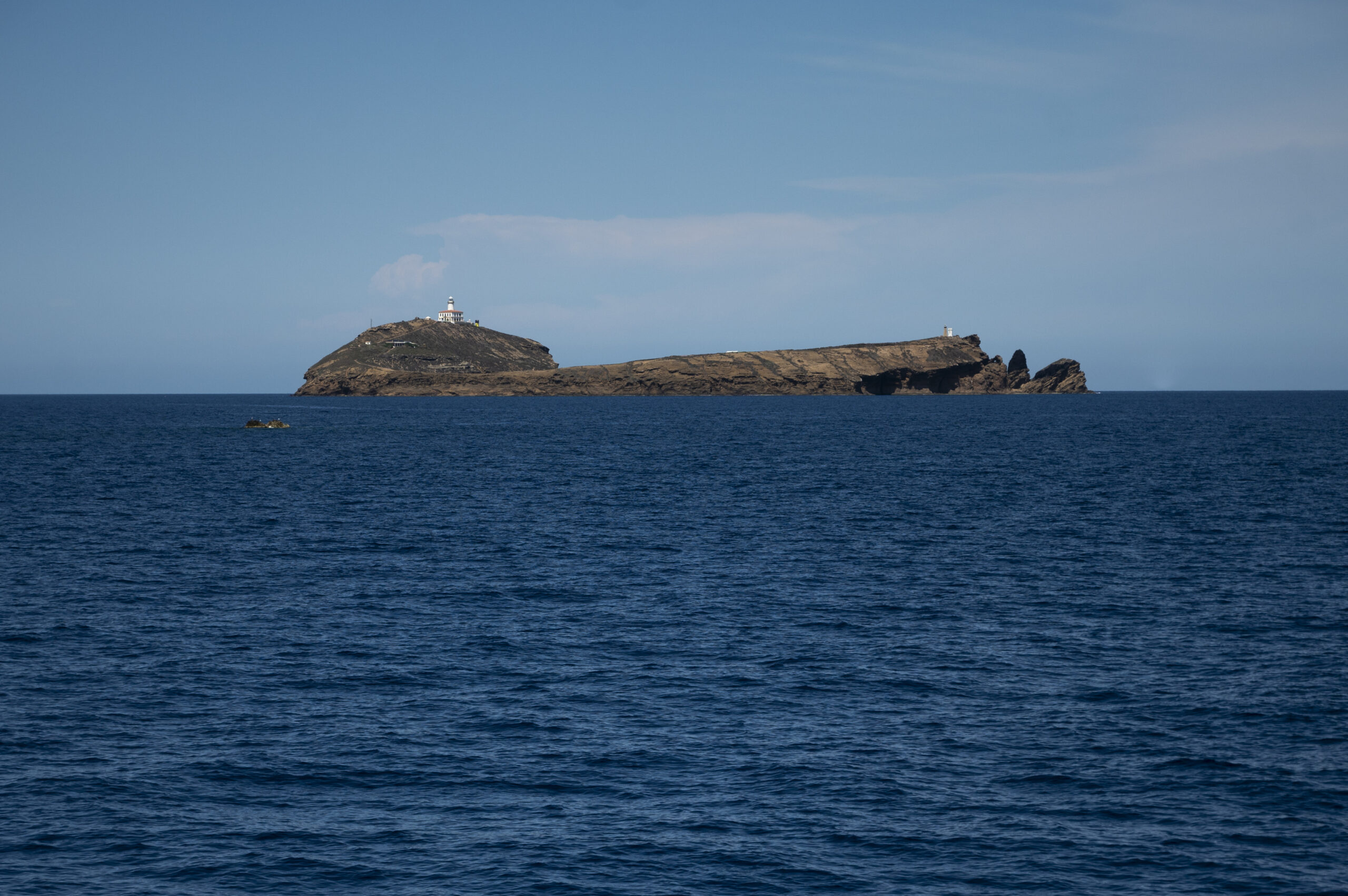 Vista general de l'illa Grossa, una de les quatre que formen les illes Columbretes.