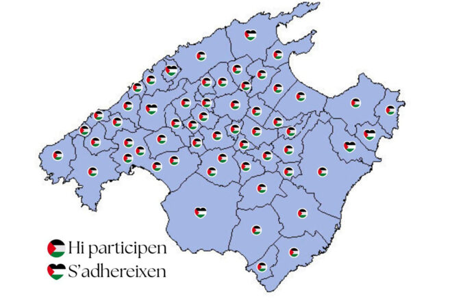 58 marxes i concentracions simultànies denunciaran avui a Mallorca el “genocidi i extermini” contra Palestina