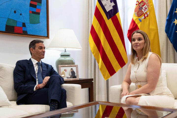 Sánchez i Prohens, en un moment de la trobada (fotografia: EFE / Cati Cladera).