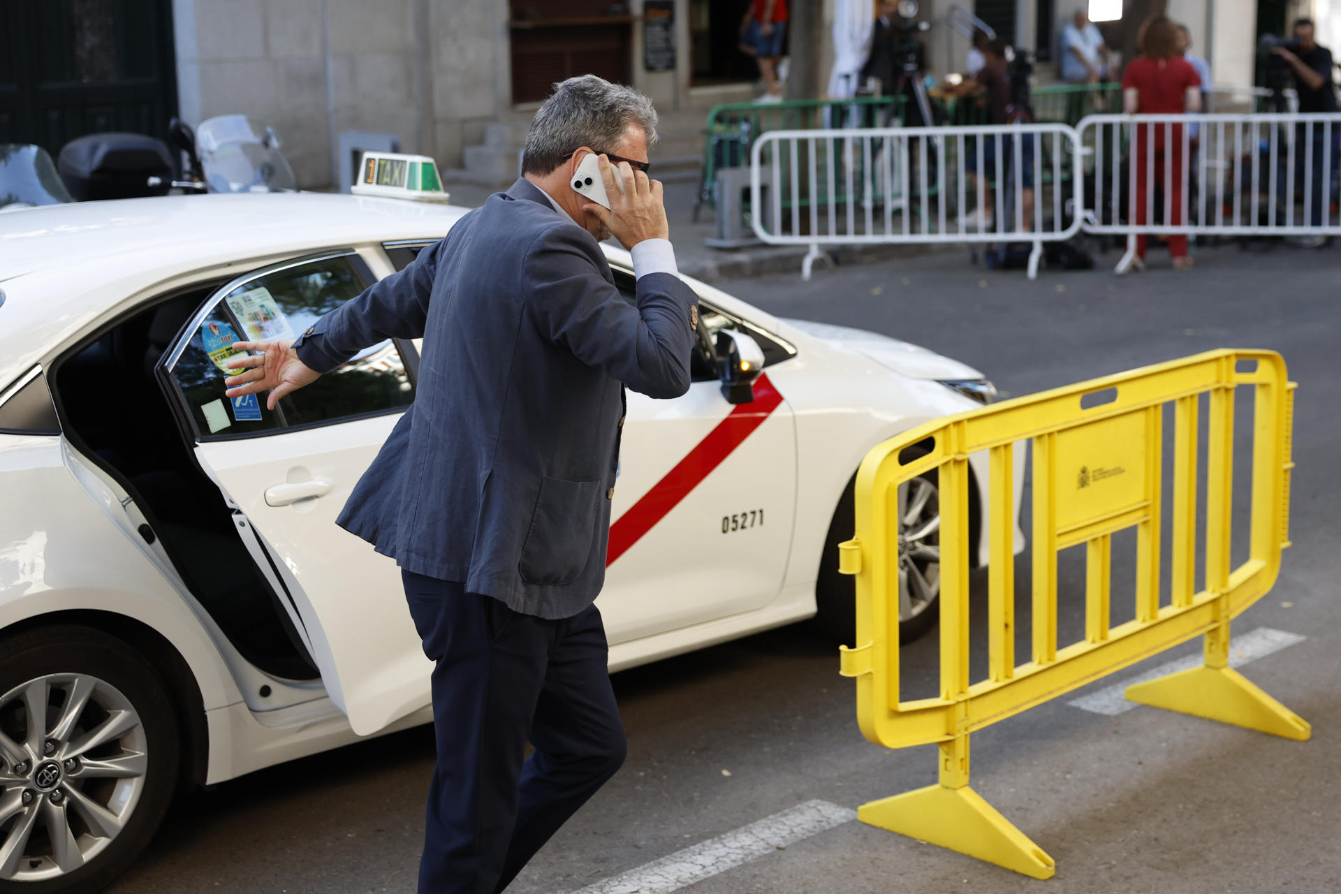 Antxon Alonso, arribant al Tribunal Suprem espanyol (fotografia: EFE / Mariscal)