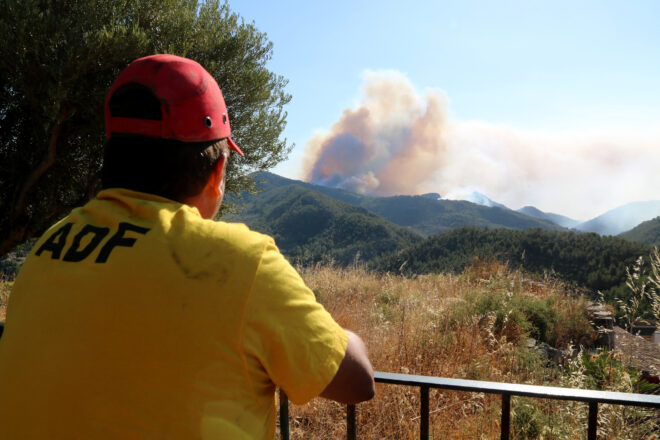 Esclaten projectils enterrats de la guerra del 1936-1939 a causa de l’incendi de Paüls