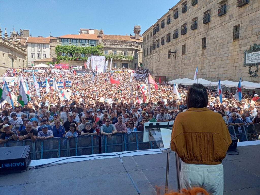 Milers de persones es manifesten a Sant Jaume de Galícia pel Dia de la Pàtria Gallega
