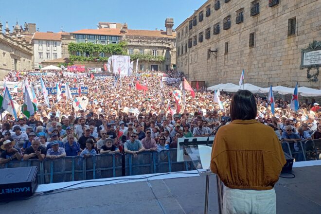 Milers de persones es manifesten a Sant Jaume de Galícia pel Dia de la Pàtria Gallega