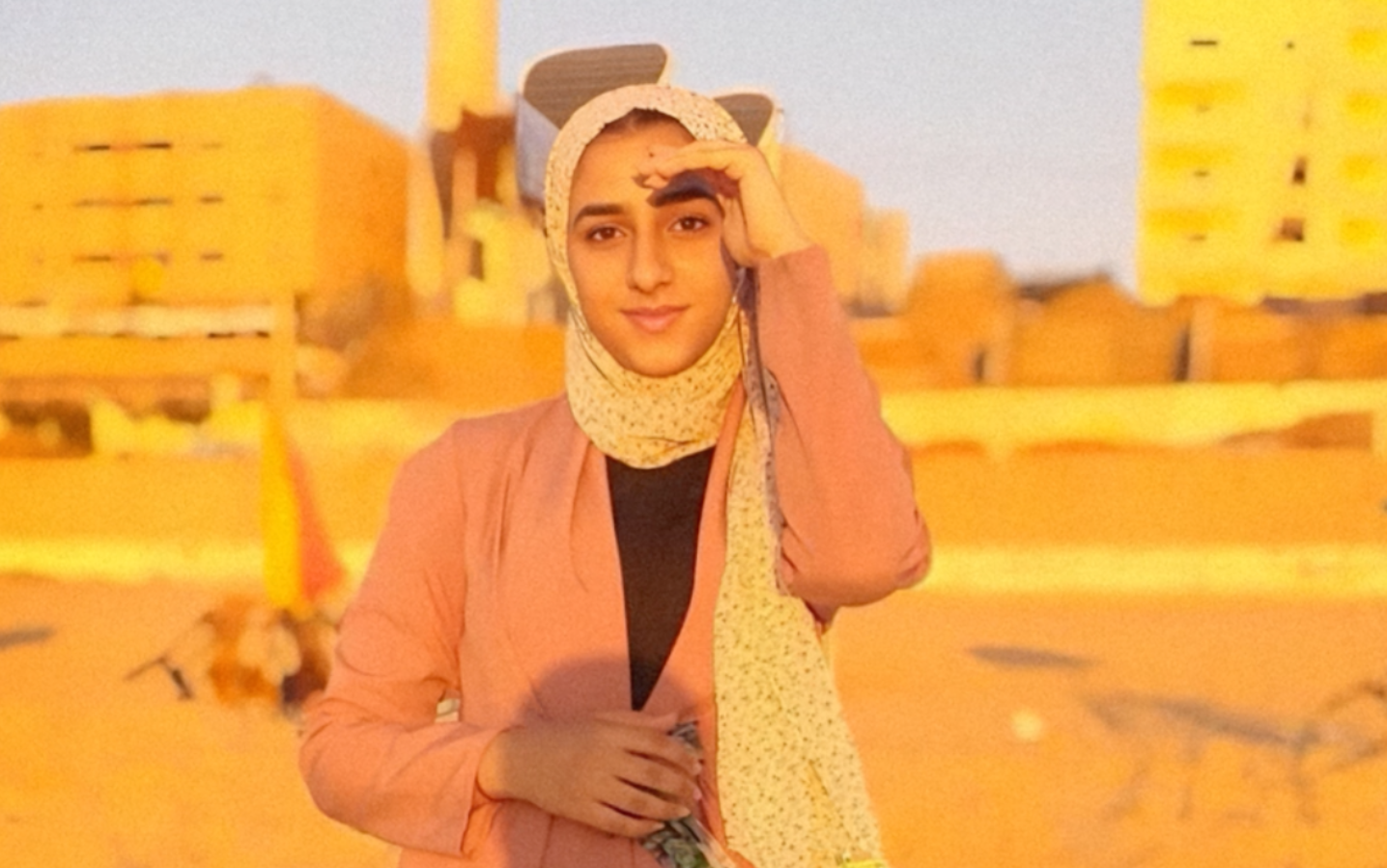 Marah Maner, una jove de disset anys de Gaza, perdé les cames i gran part de la família immediata en un bombardament israelià l'any passat (fotografia: Marah Maner).