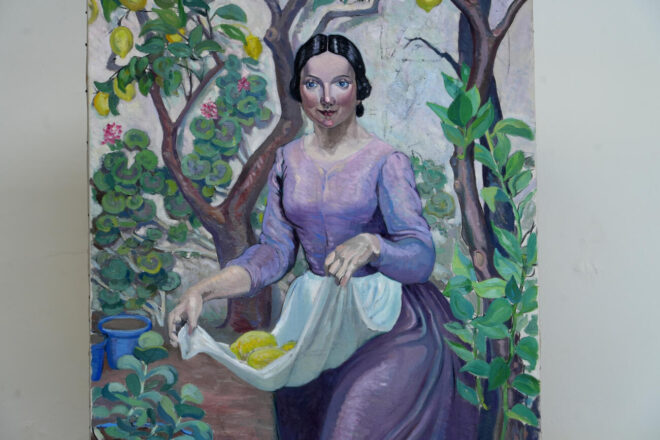 Descobreixen una pintura inèdita de Lola Anglada durant la intervenció d’una obra de la mateixa artista