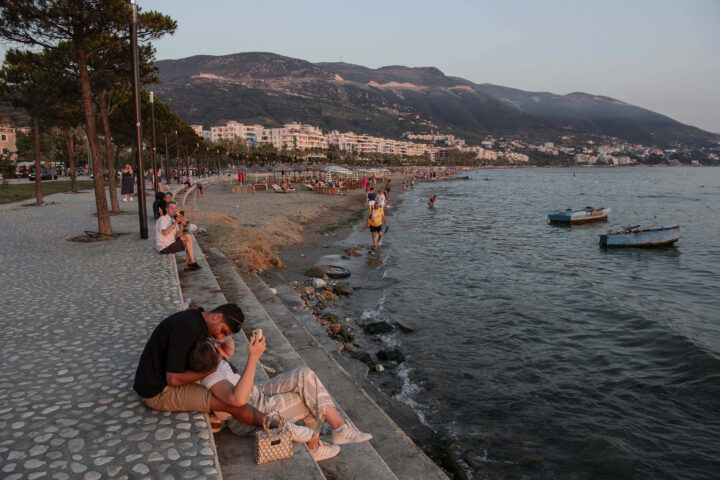 Una imatge de la platja de Vlora (Fotografia: Atdhe Mulla/Bloomberg)