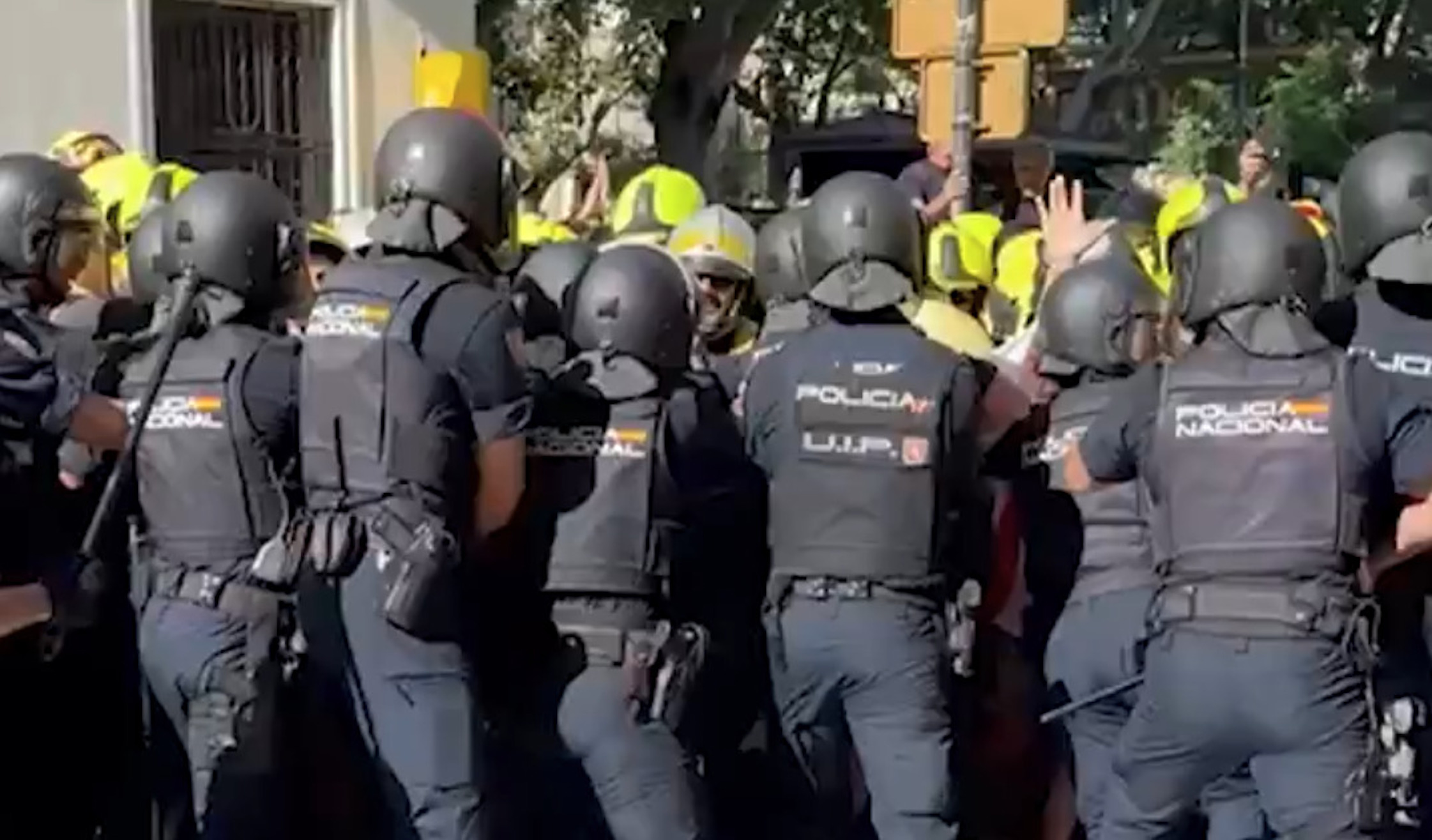 Un moment de la protesta (fotografia: À Punt).