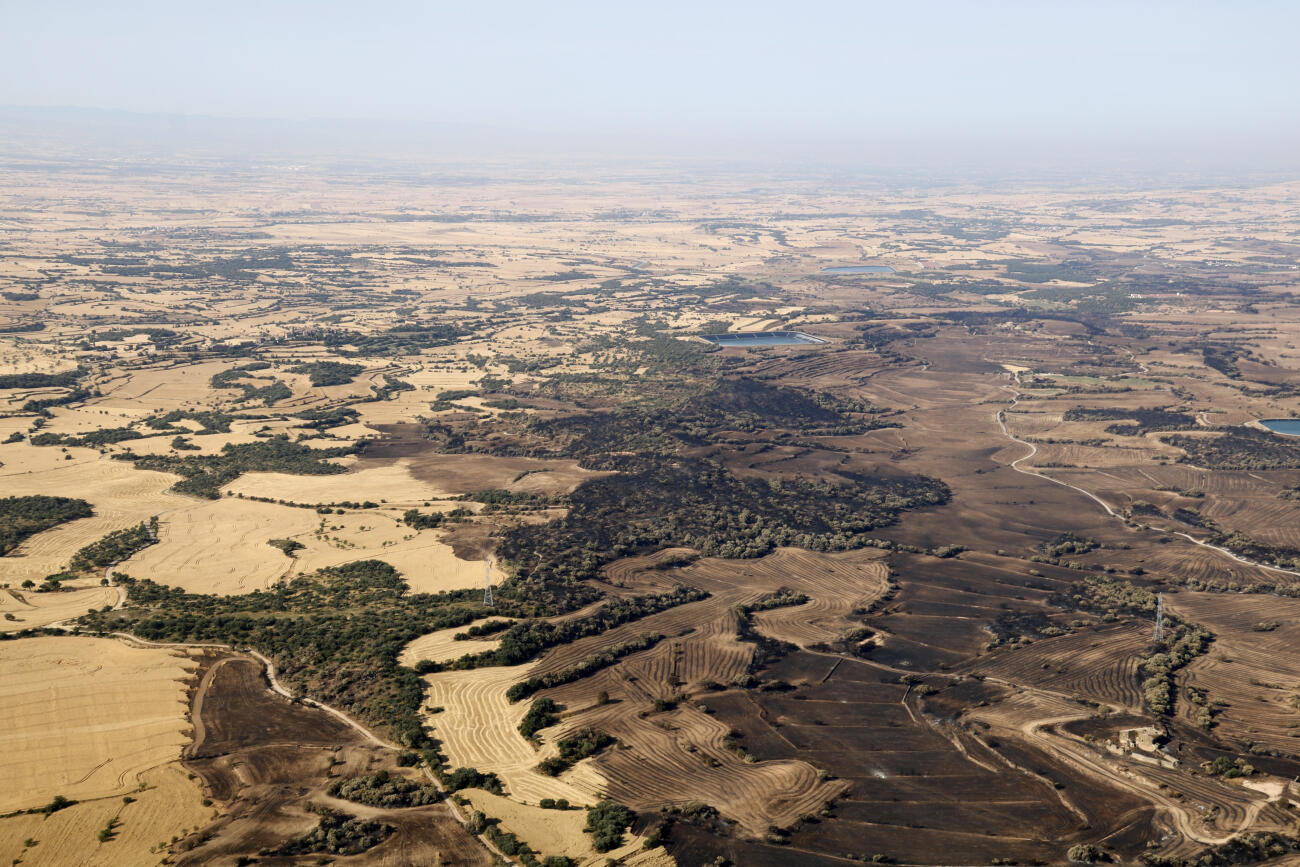 Zona on es van aturar les flames de l'incendi de Torrefeta i Florejacs.